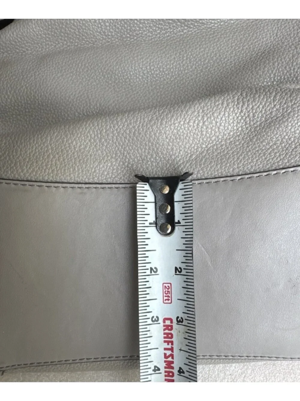 Michael Kors Gray Leather Hobo Bag Adjustable Strap & Metal Feet